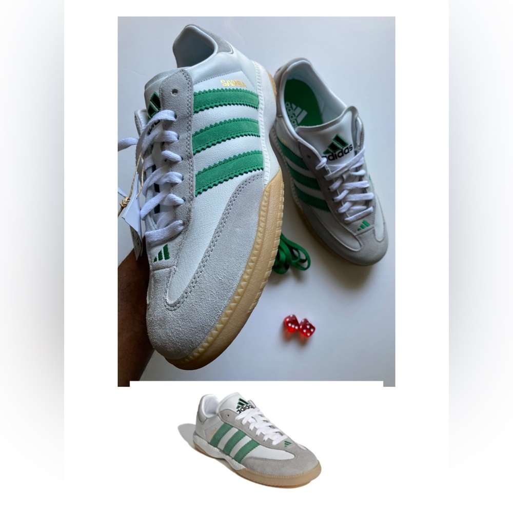 ADIDAS Samba Millennium 'Cloud White Green Gum Men’s sz 11 NEW NO BOX!